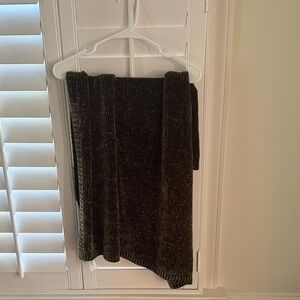 Luxe Chenille Baby Blanket, Dark Olive, WE Kids